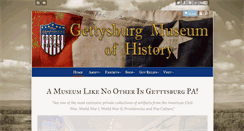 Desktop Screenshot of gettysburgmuseumofhistory.com