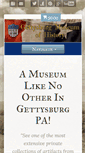 Mobile Screenshot of gettysburgmuseumofhistory.com