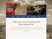 Tablet Screenshot of gettysburgmuseumofhistory.com
